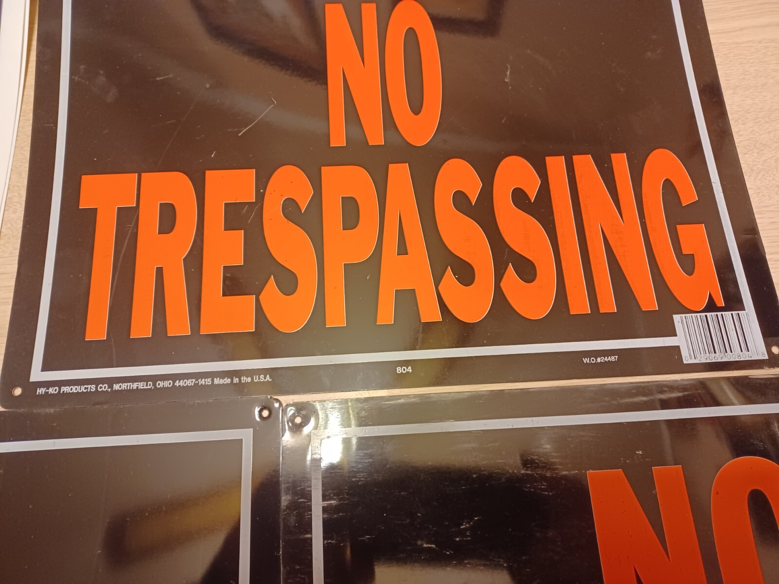 Lot of 13 HY-KO Products  »NO HUNTING/TRESPASSING Metal(10) & Plastic Signs(3)