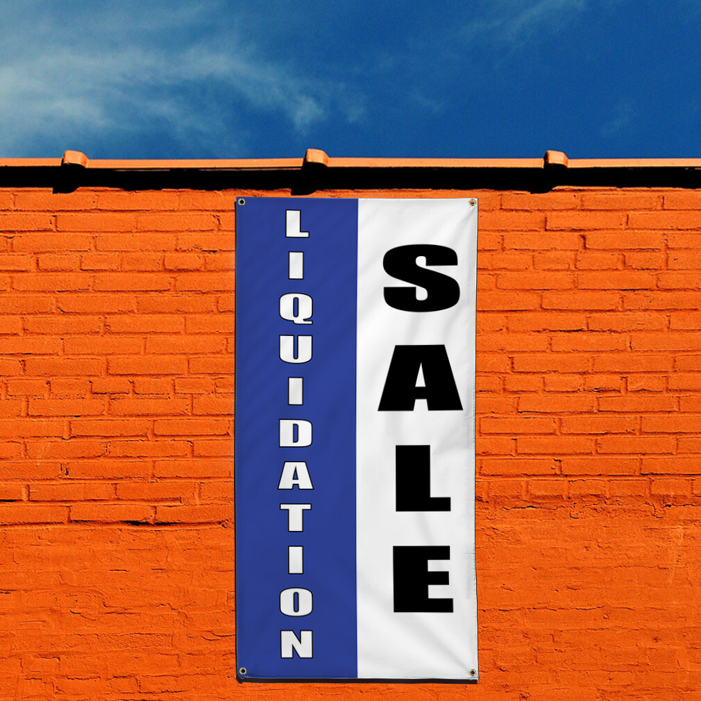Vertical Vinyl Banner Multiple Sizes Closing-Out Deal Promotion Business Outdoor