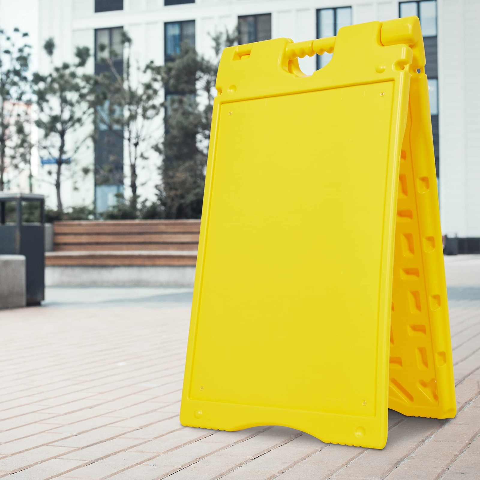 Jumbl A Frame Sign, 15.7&Prime;x26” Display Surface, Outdoor Sandwich Board, Yellow