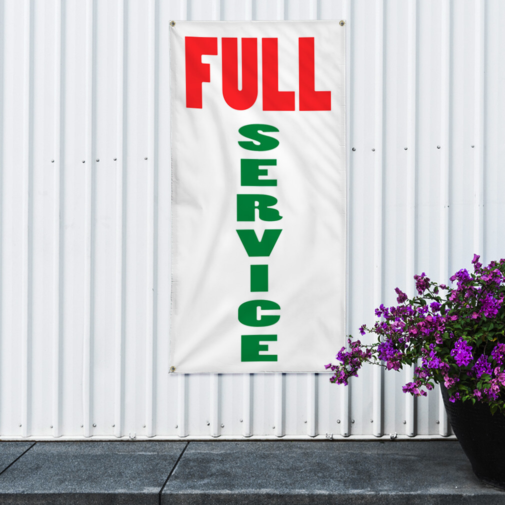 Vertical Vinyl Banner Multiple Sizes Full Service Business Outdoor