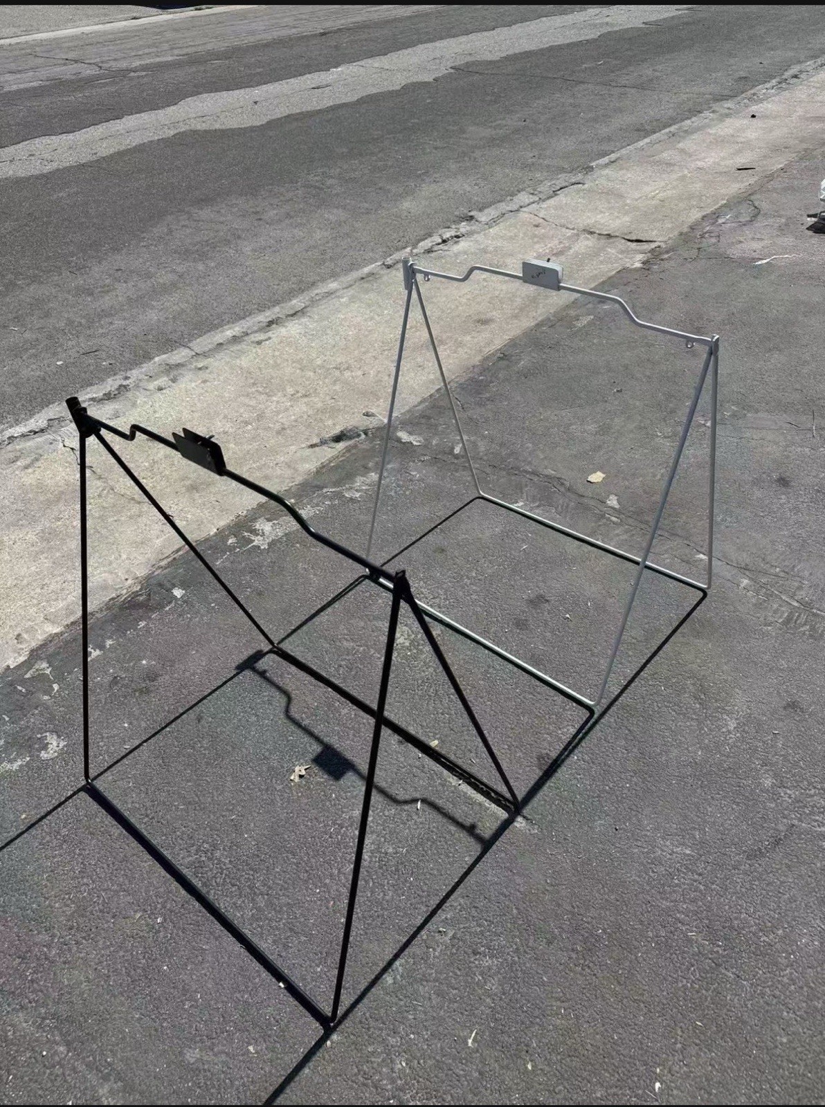 Set of 2 BLACK A-Frame Sign Holders For Open House