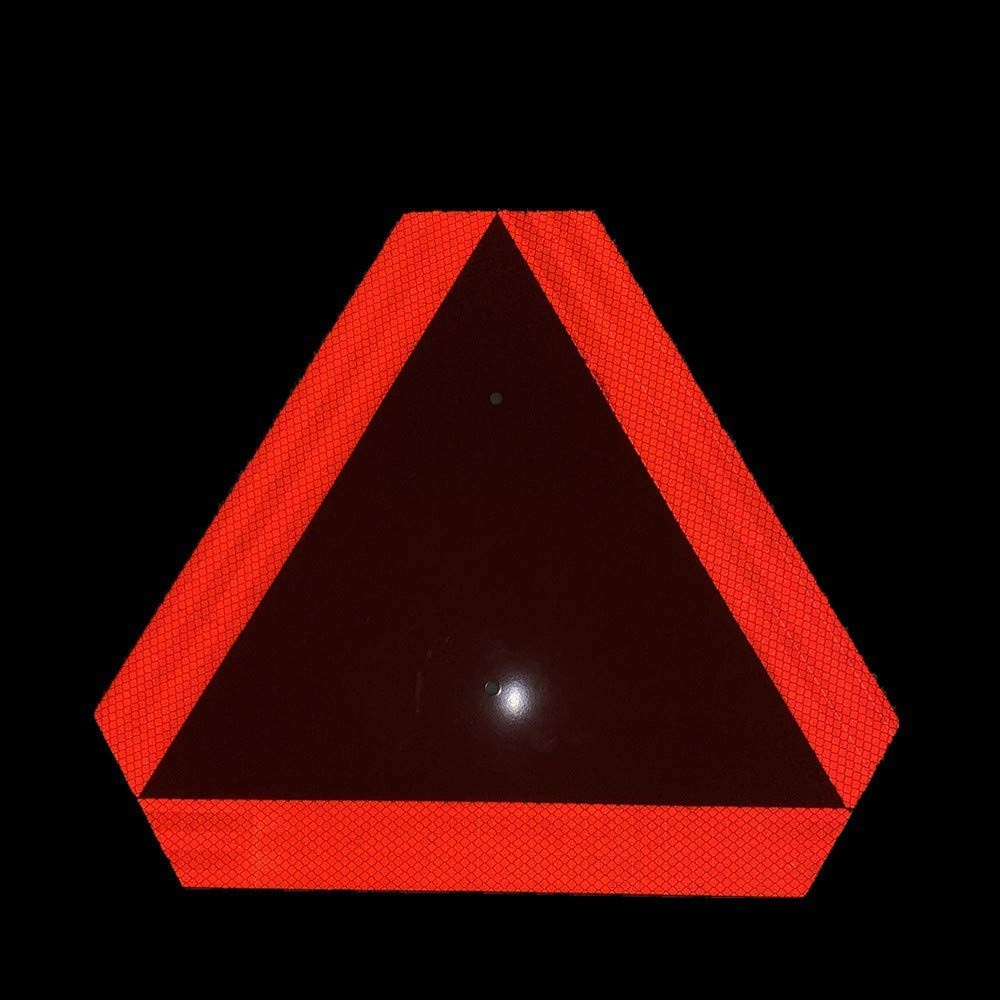 Slow Moving Vehicle Sign, Farm Triangle Safety Sign, Aluminum 14&Prime;x16&Prime; Enginee…