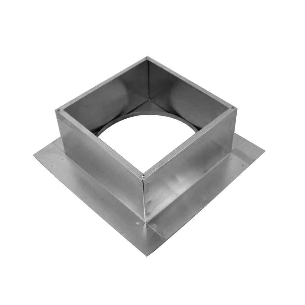Preassembled Roof Curb, Box Is 12 In. Wide X 12 In. Long X 6 In. High Aluminum