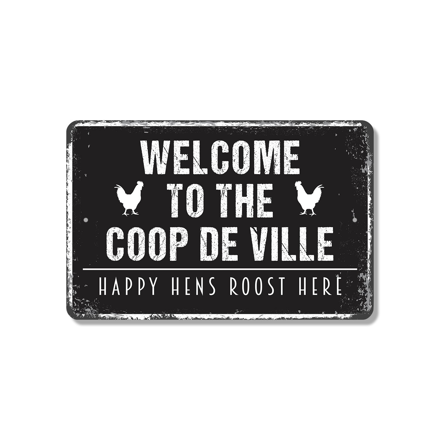 Coop De Ville Chicken Sign Cluck De Luxe Ride Durable Perfect for Coops Barns