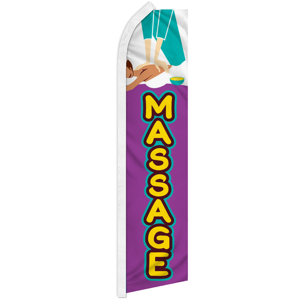 Massage Advertising Swooper Feather Flag Beauty Spa
