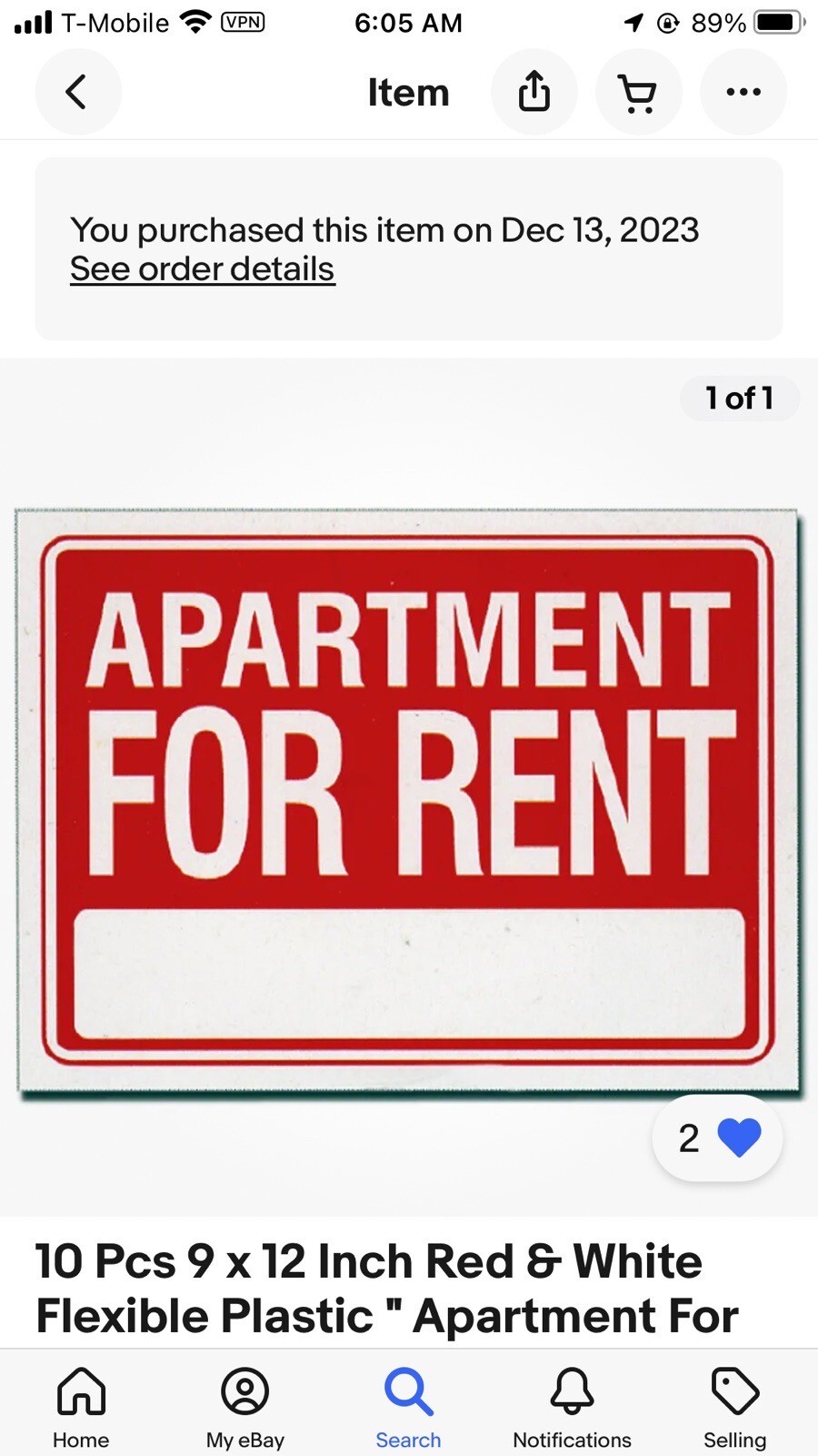 10 Pcs 9 x 12 Inch Red & White Flexible Plastic  » Apartment For Rent  » Sign