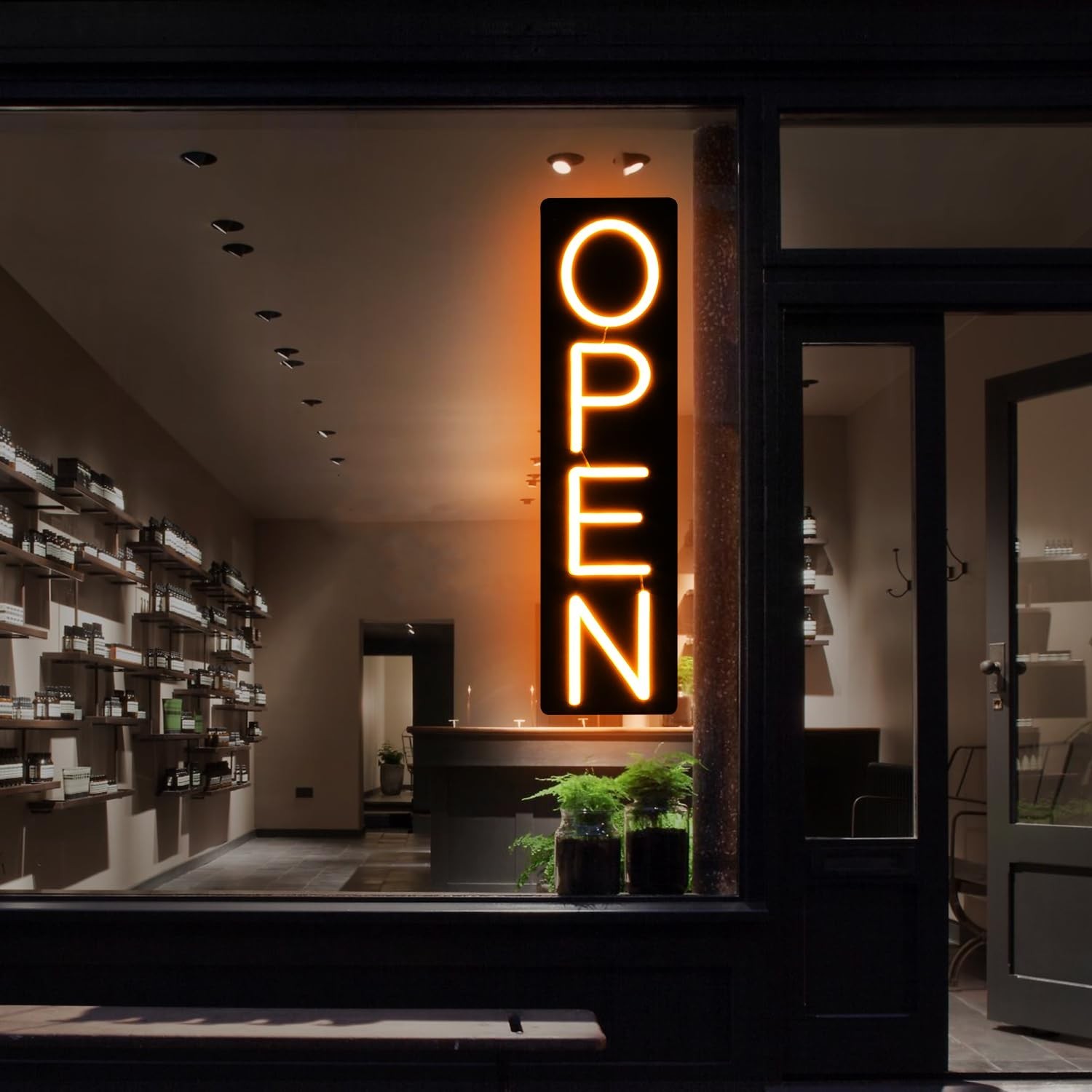 Bright LED Open Sign for Business – Lighted Neon Display for Storefront, Bar, Sa