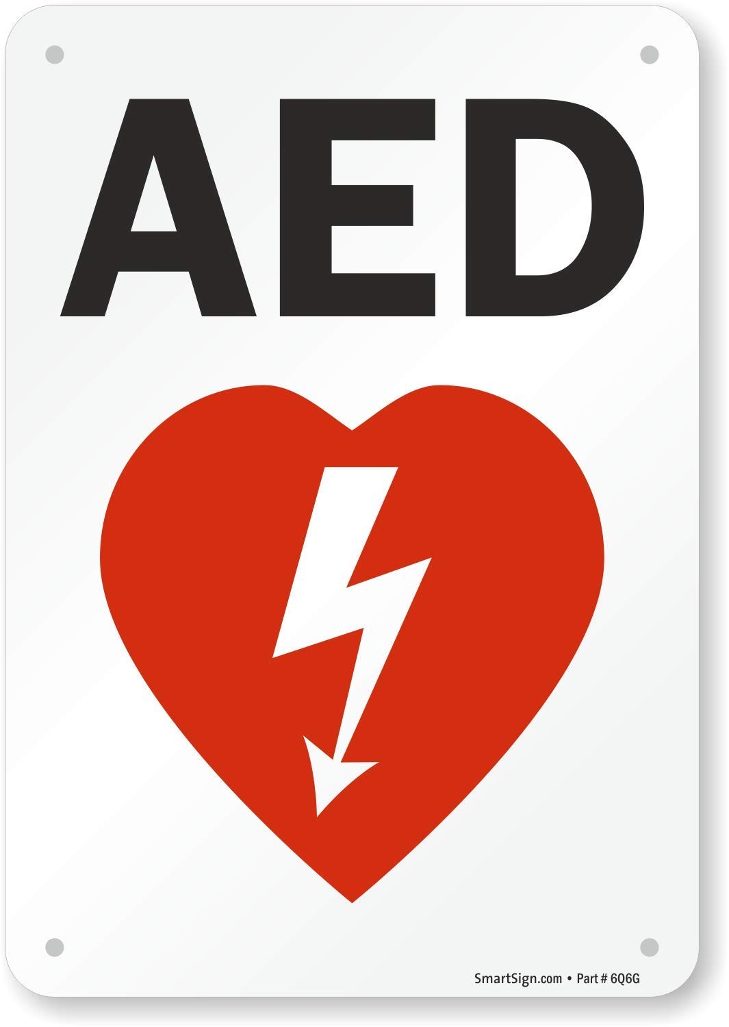 « AED » Sign | 7&Prime; x 10&Prime; PlasticS-0075-PL-10