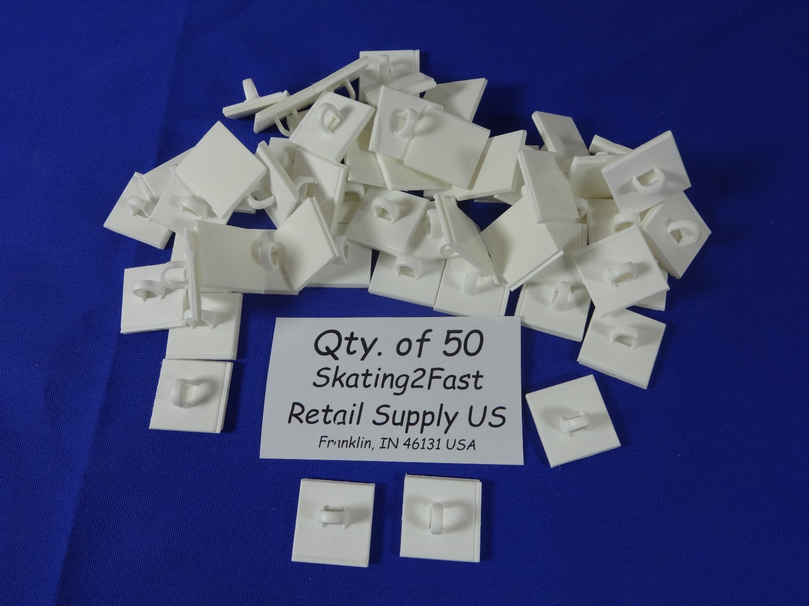 50 Qty Drop Ceiling Suspension Loop With 2-Sided Foam Tape Lightweight Signage