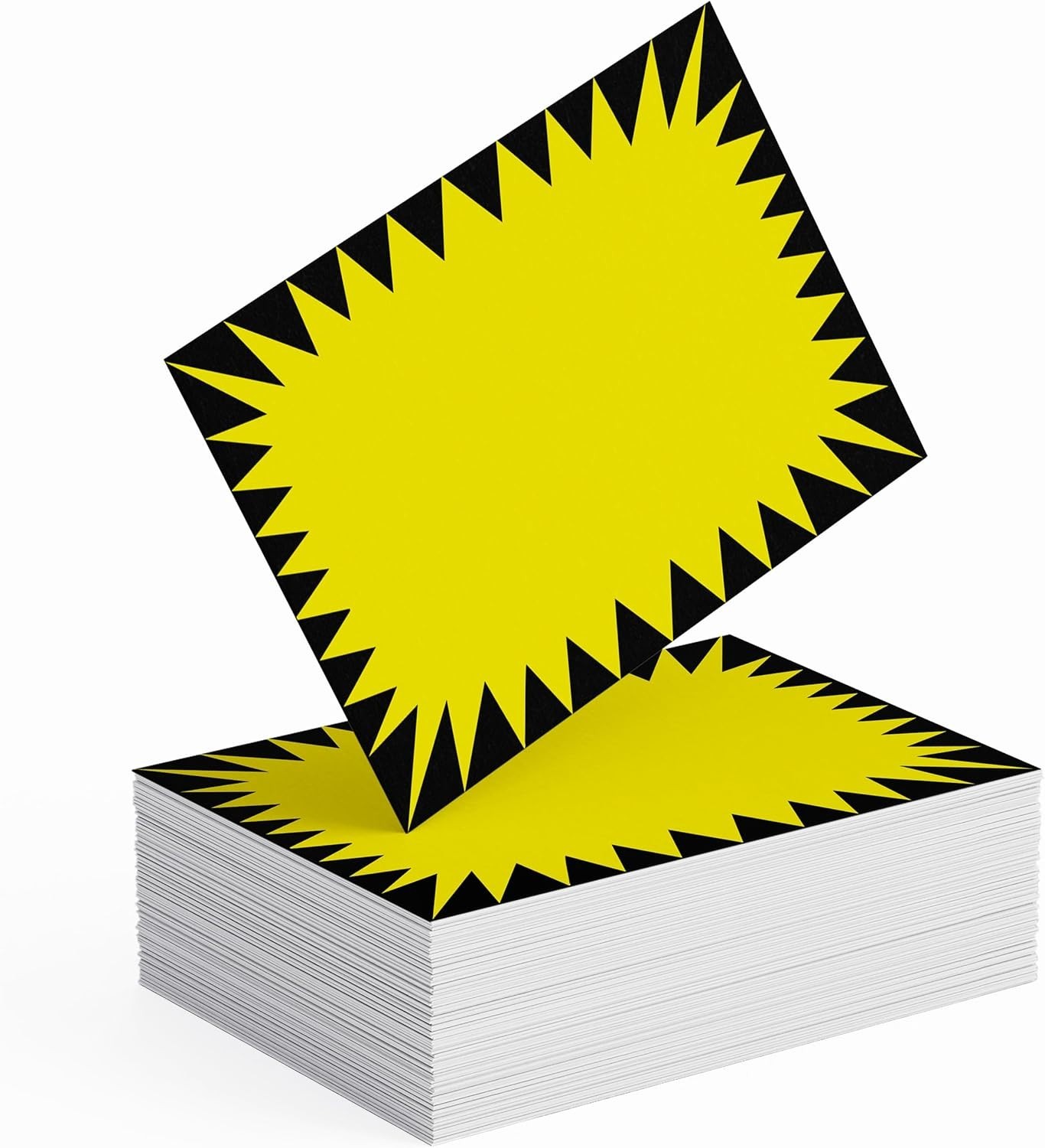 Price Burst 60 Yellow Sign Pack. Boost Sales with Bright Display Tags. Durabl…