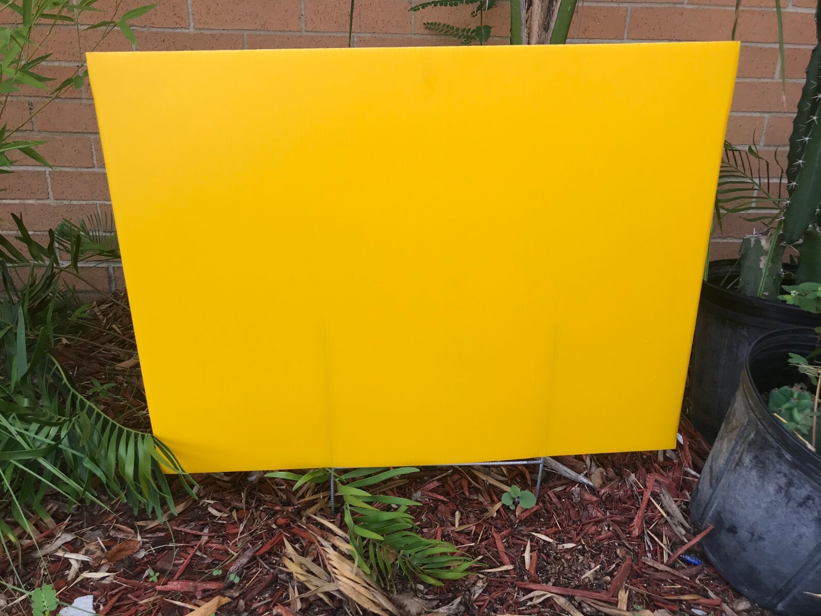 50 Pack Yellow Yard Signs 18 »x24 » & 100 H-Stakes 12 » Brand New Ship Same Day