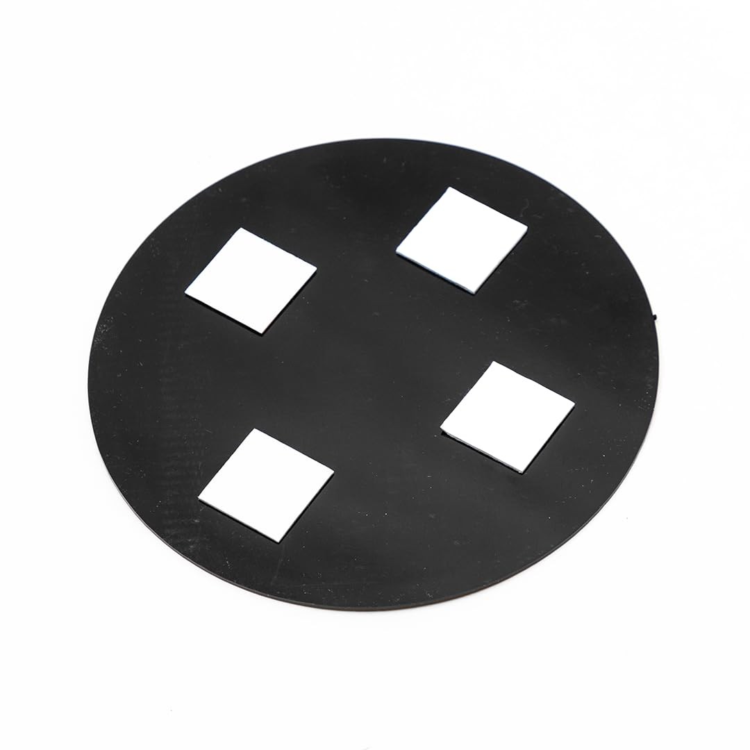 2 Inch Round Push/Pull Door Signs BlackGold 4 PCS Set Interior Exterior