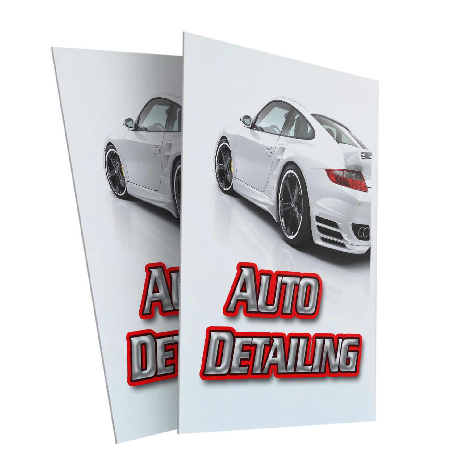 A-frame Sidewalk Auto Detailing 24&Prime; x 36&Prime; Double Sided A-Frame Sidewalk Sign