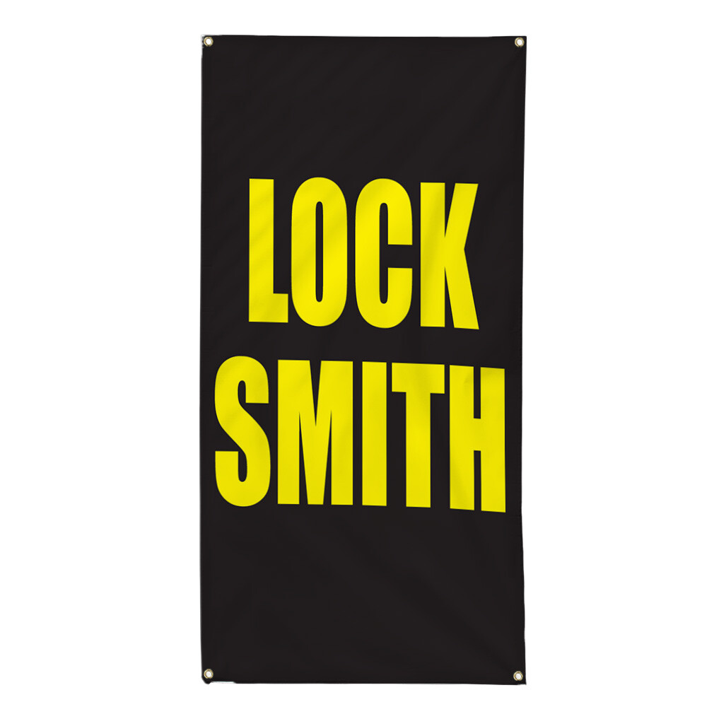 Vertical Vinyl Banner Multiple Sizes Lock Smith Promotion Business Business