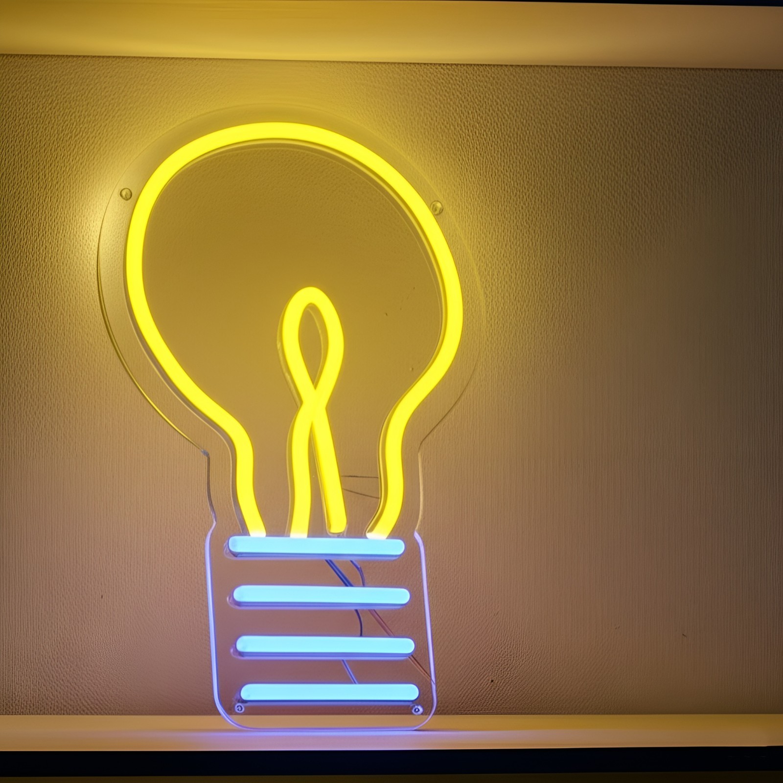 Bulb LED Neon Sign Light Decoration USB Dimmable Office Living Room Idea Gift