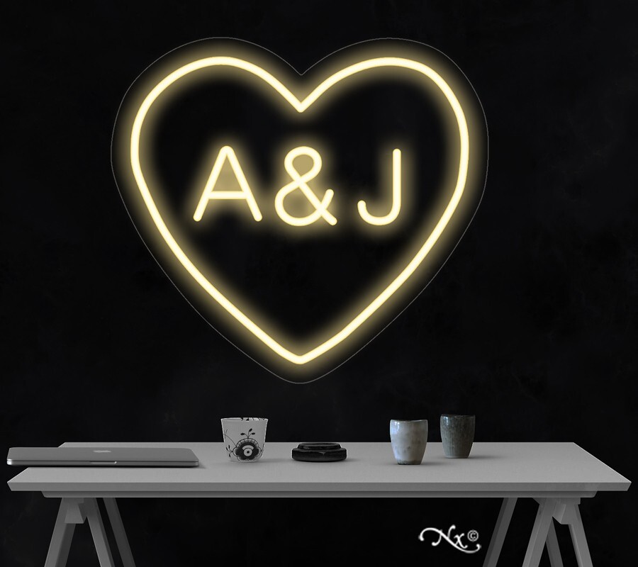 Love Heart LED Neon Sign 23&Prime;L x 21&Prime;H #LF122