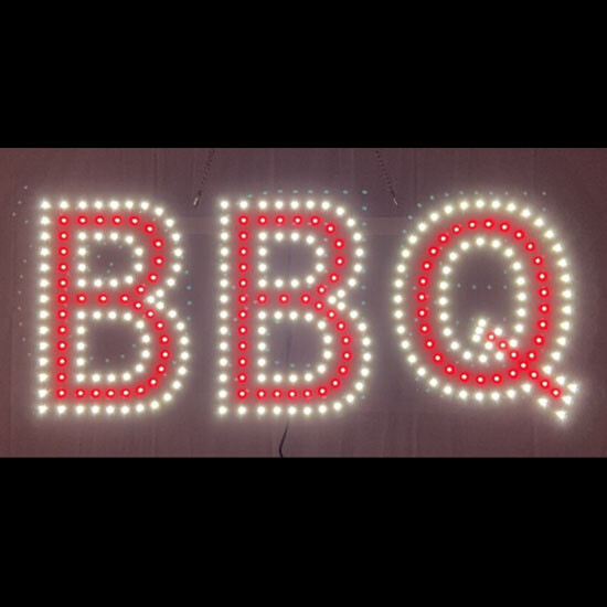 LED DELI SIGN (10&Prime;X28&Prime; INCH) WHITE / NAVY COLOR