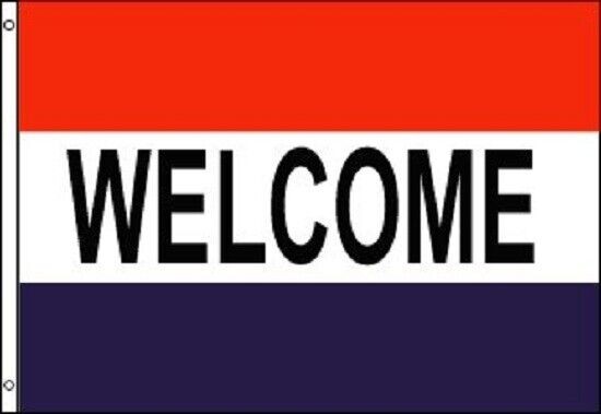 WELCOME Flag Business Banner Advertising Pennant Restaurant Sign 2×3 Foot FT New