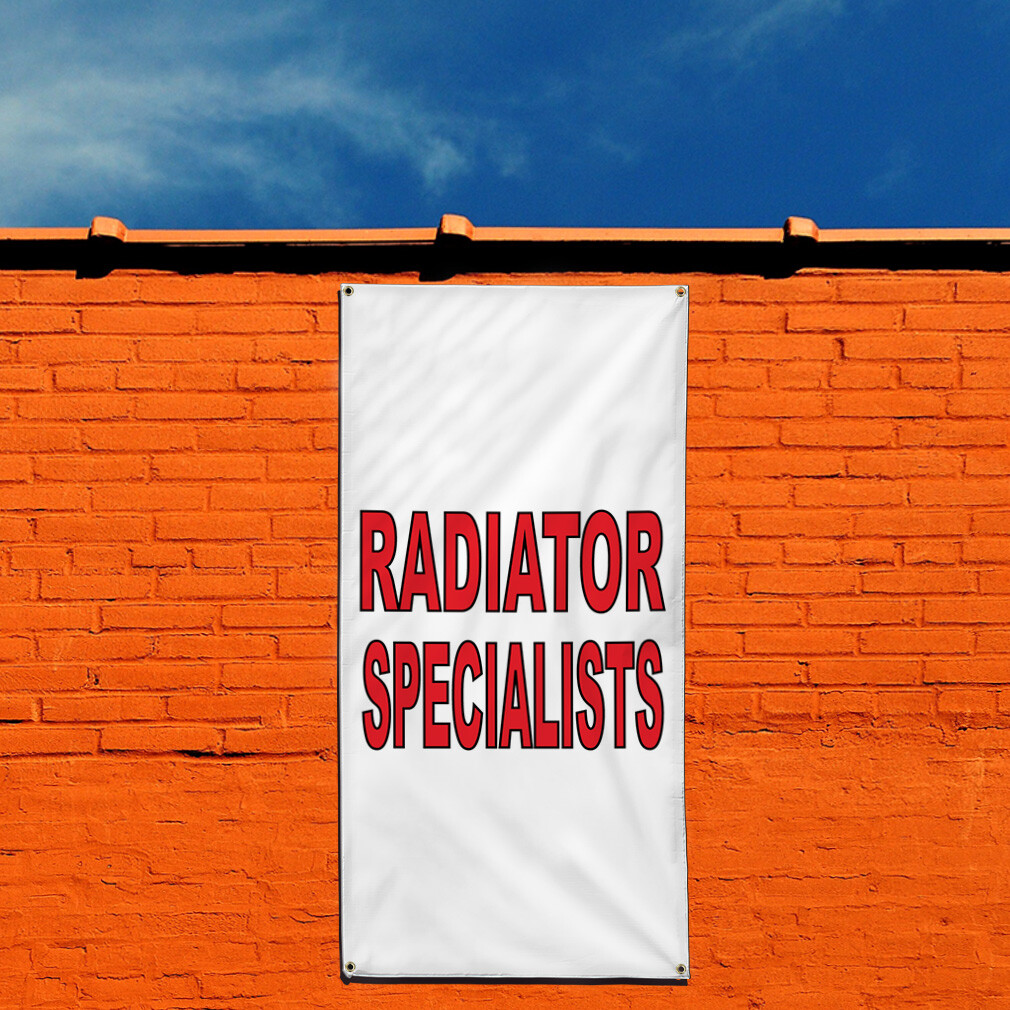 Vertical Vinyl Banner Multiple Sizes Outdoor Weatherproof Industrial Yard Signs