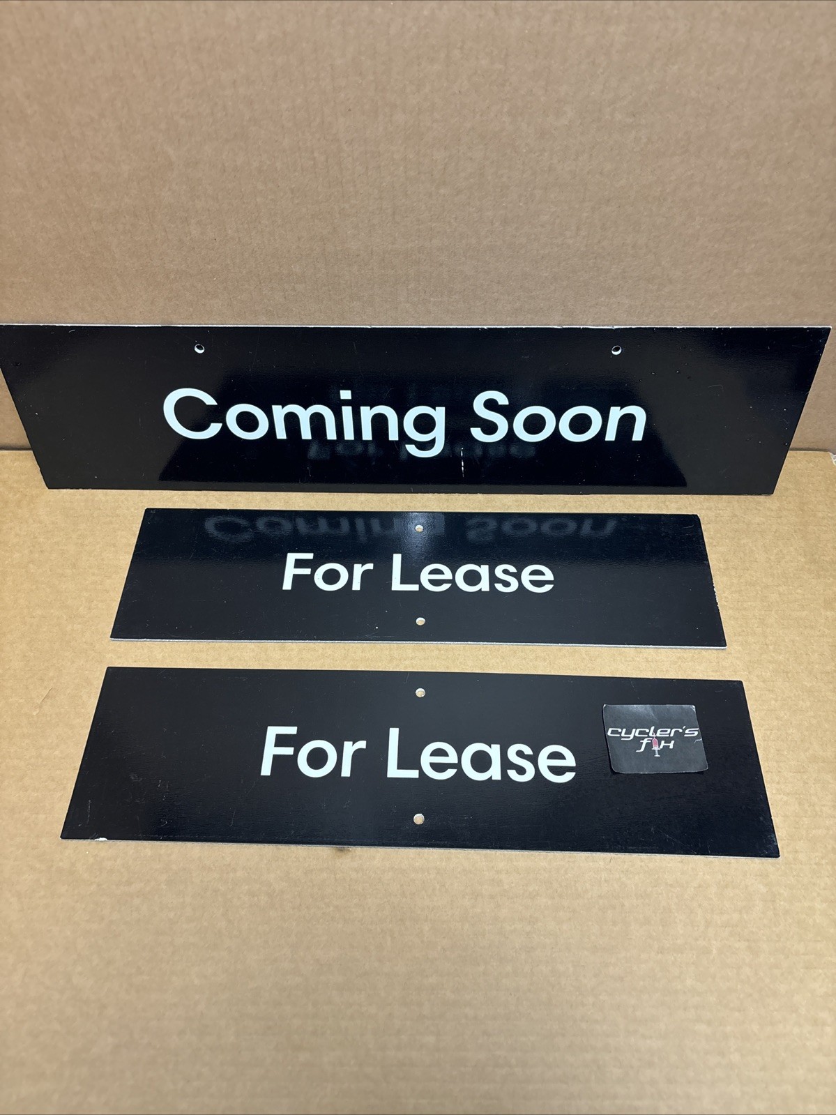 Lot (3) Mix “Coming Soon” & “For Lease” Real Estate Property Banner Signs Agent