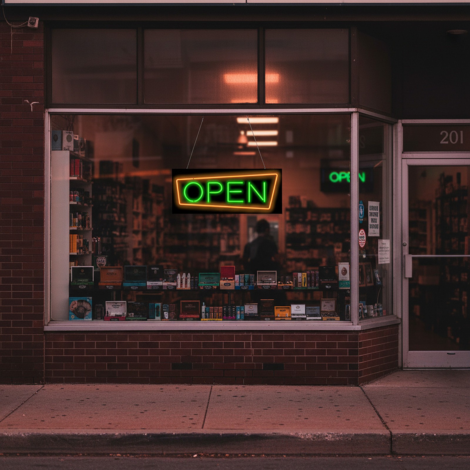 Retro Open Neon Sign – Large 32&Prime; x 13&Prime; – Real Neon Sign Attracts More Customers