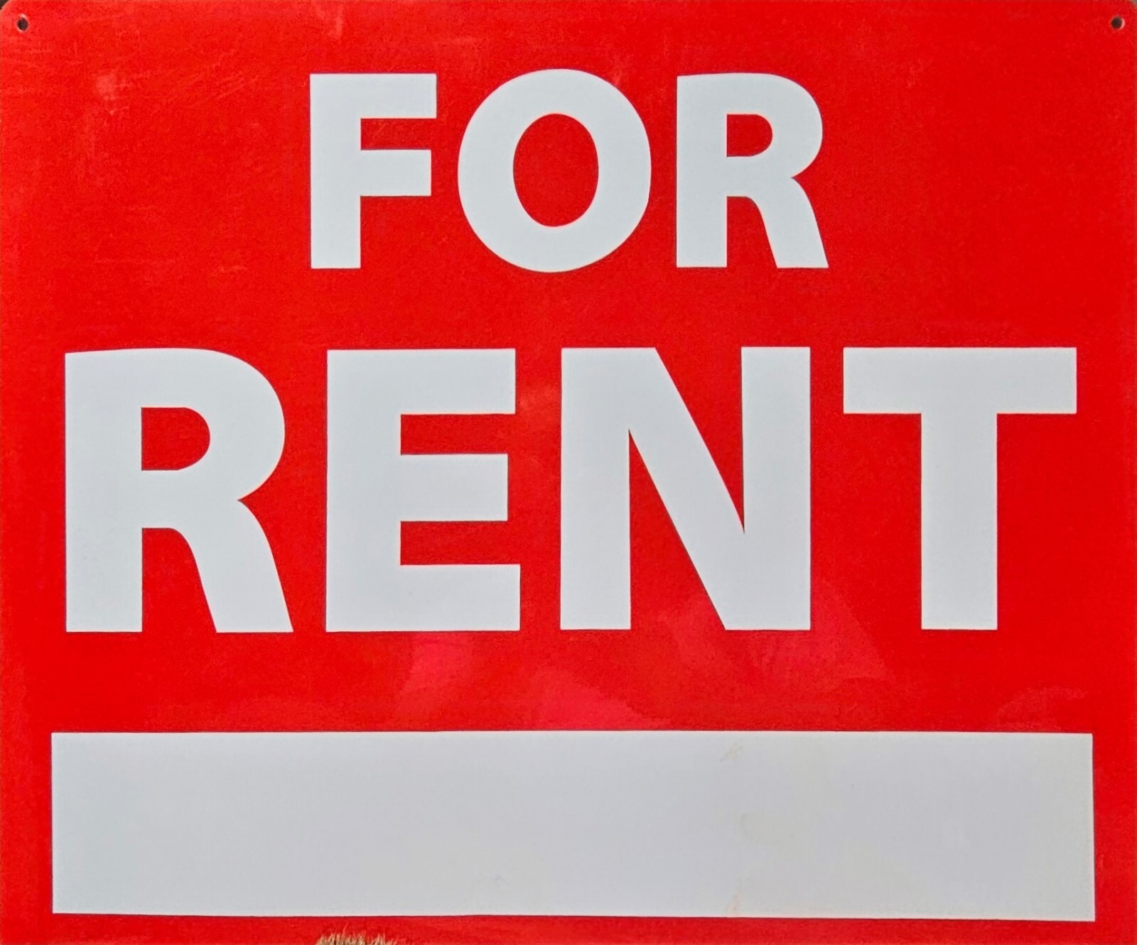 FOR RENT Sign 24×20&Prime; inch Weatherproof Plastic Rent Property Apartment Office