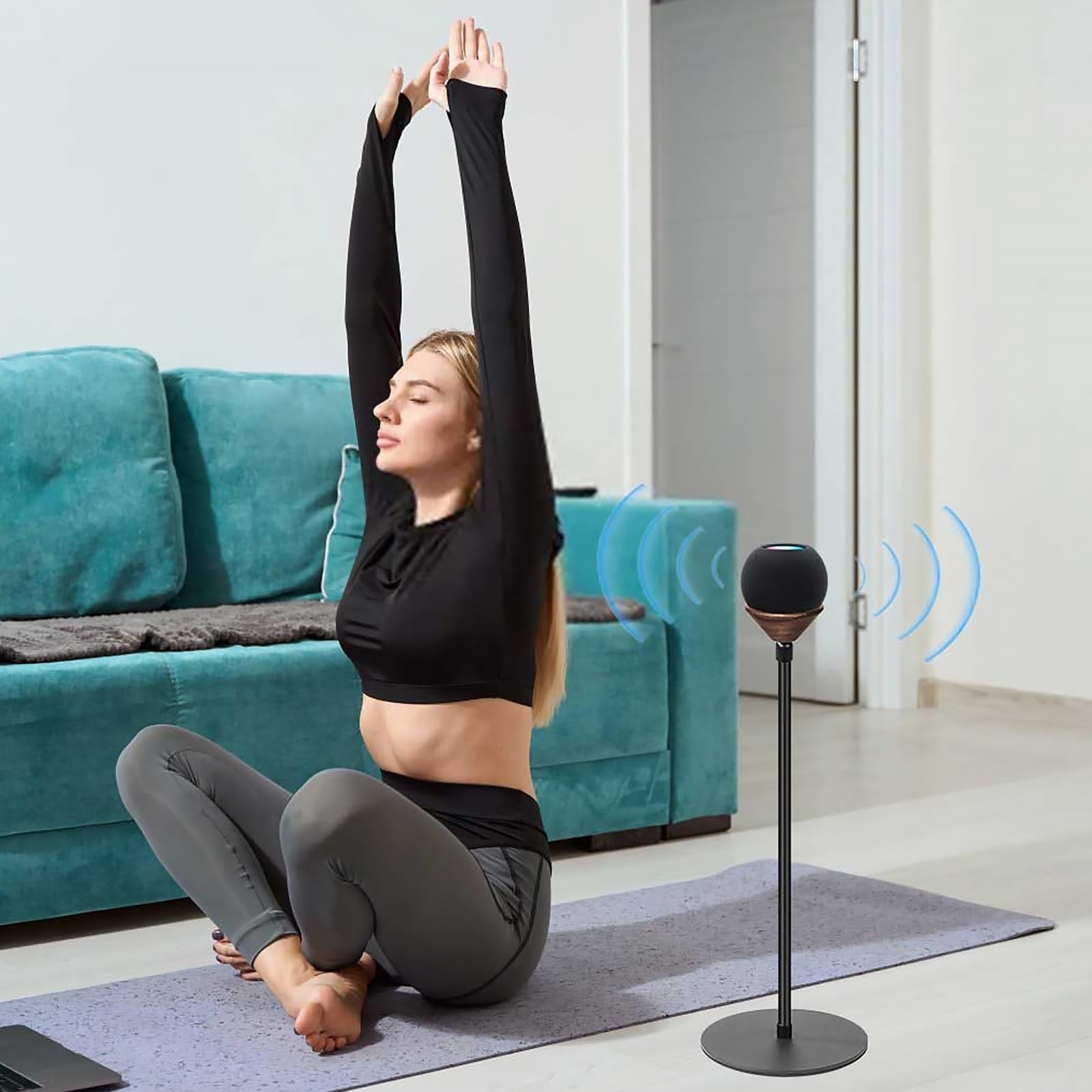 Floor Stand is Suitable for Homepod Mini, with Adjustable Height, Safety, Sta…