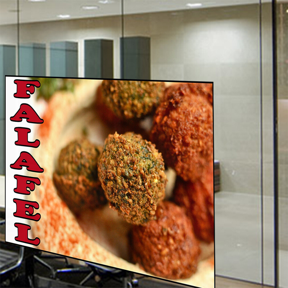 Decal Stickers Falafel Food Fair Restaurant Cafe Market Vinyl Store Sign Label