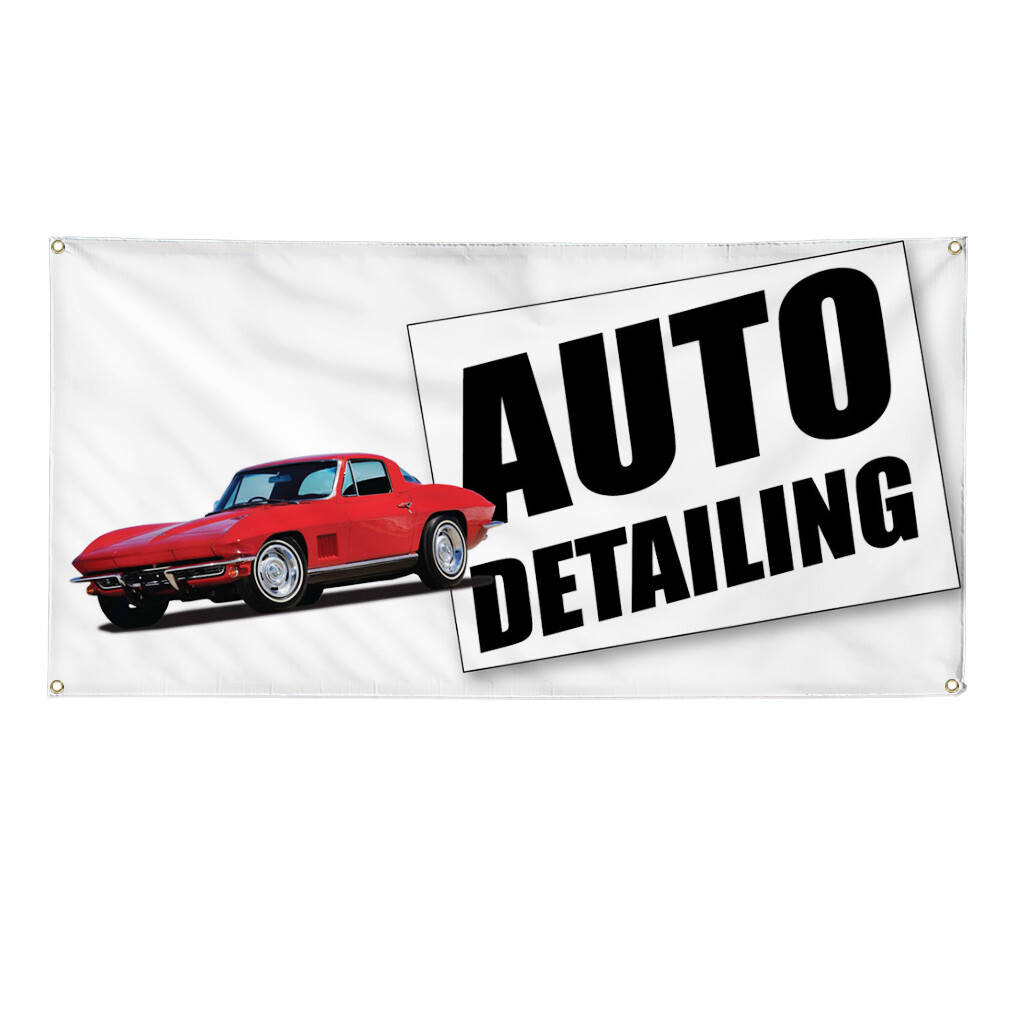 Vinyl Banner Sign Auto Detailing Auto Car Vehicle Style J Marketing Advertising