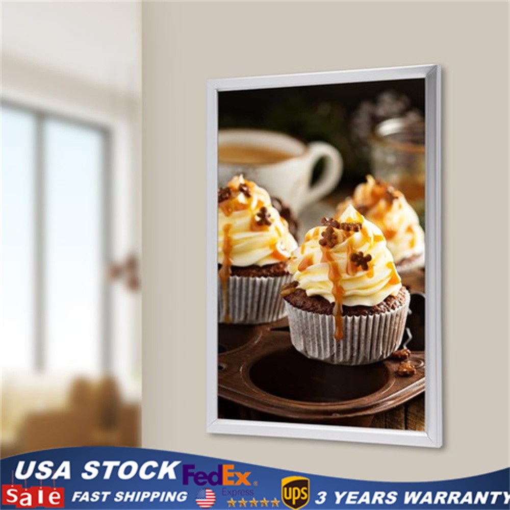 24&Prime;x36&Prime; LED Backlit Poster Frame Art Picture Light Box Advertising Display Frame