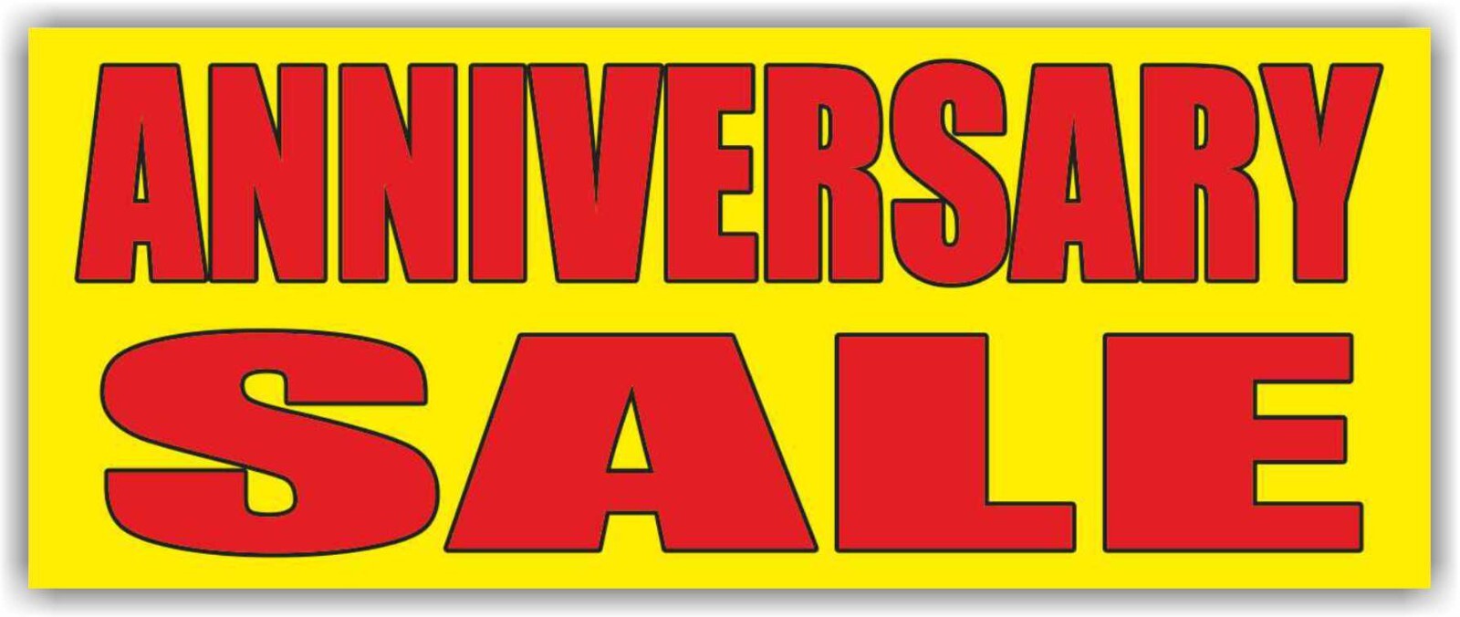 ANNIVERSARY SALE Advertising Banner Vinyl Mesh Sign Flag Many Sizes Clearance
