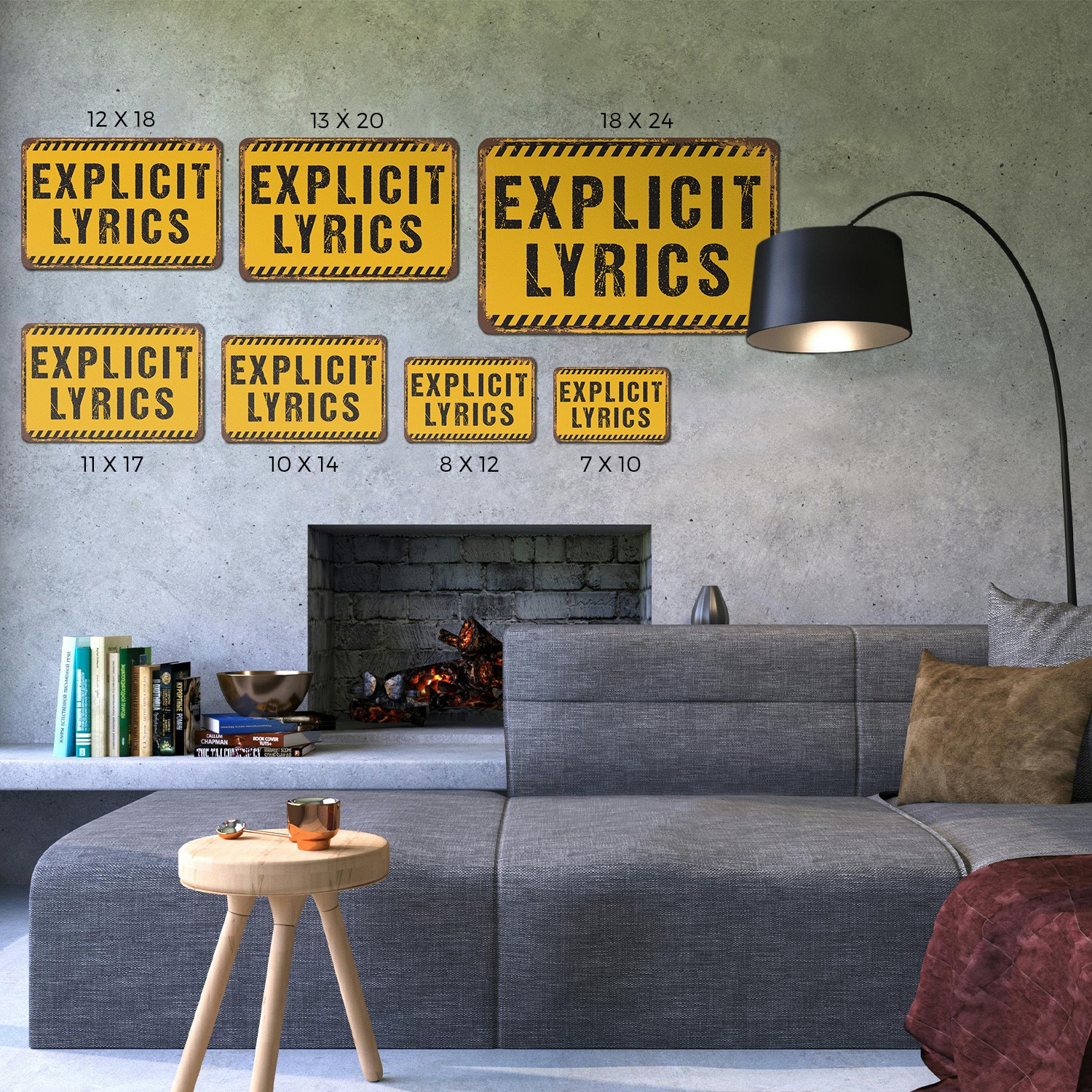 Explicit Lyrics Street Sign Ahead Durable Perfect for Studios