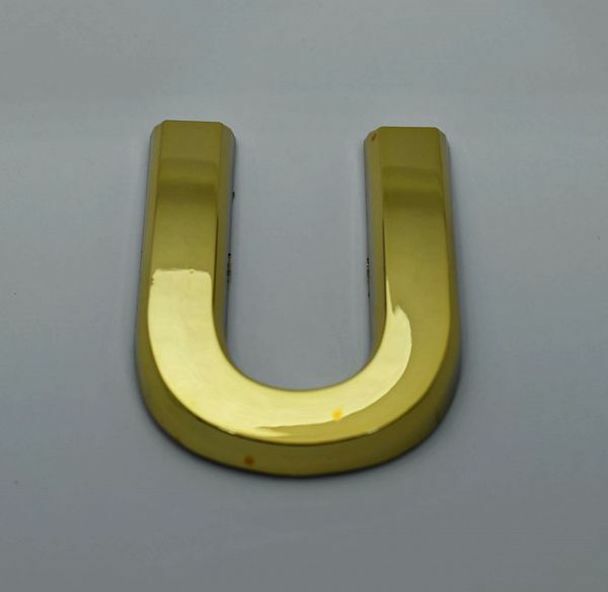 1 PCS – Apartment Number Sign/Mailbox Number Sign,Letter U(Gold,3D…-REF24-1027