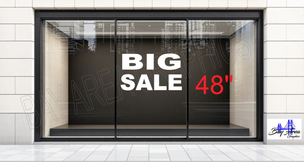 BIG SALE Window Sticker Sign ORACAL 651 Vinyl Outdoor Waterproof Red Yellow Whit