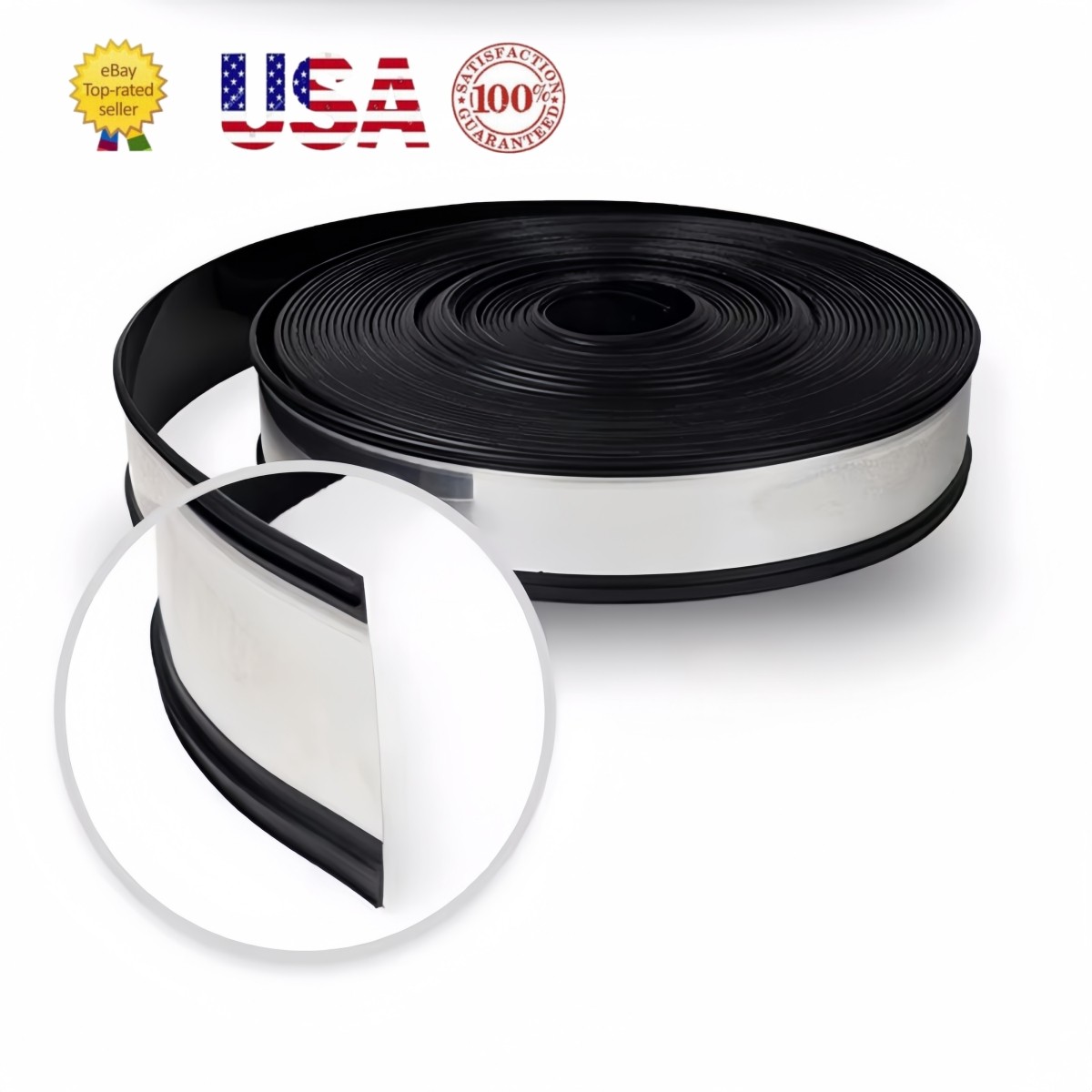 8cm x 33m Aluminum Trim Cap Coil for Channel Letter & Lightbox Sign Double Edge
