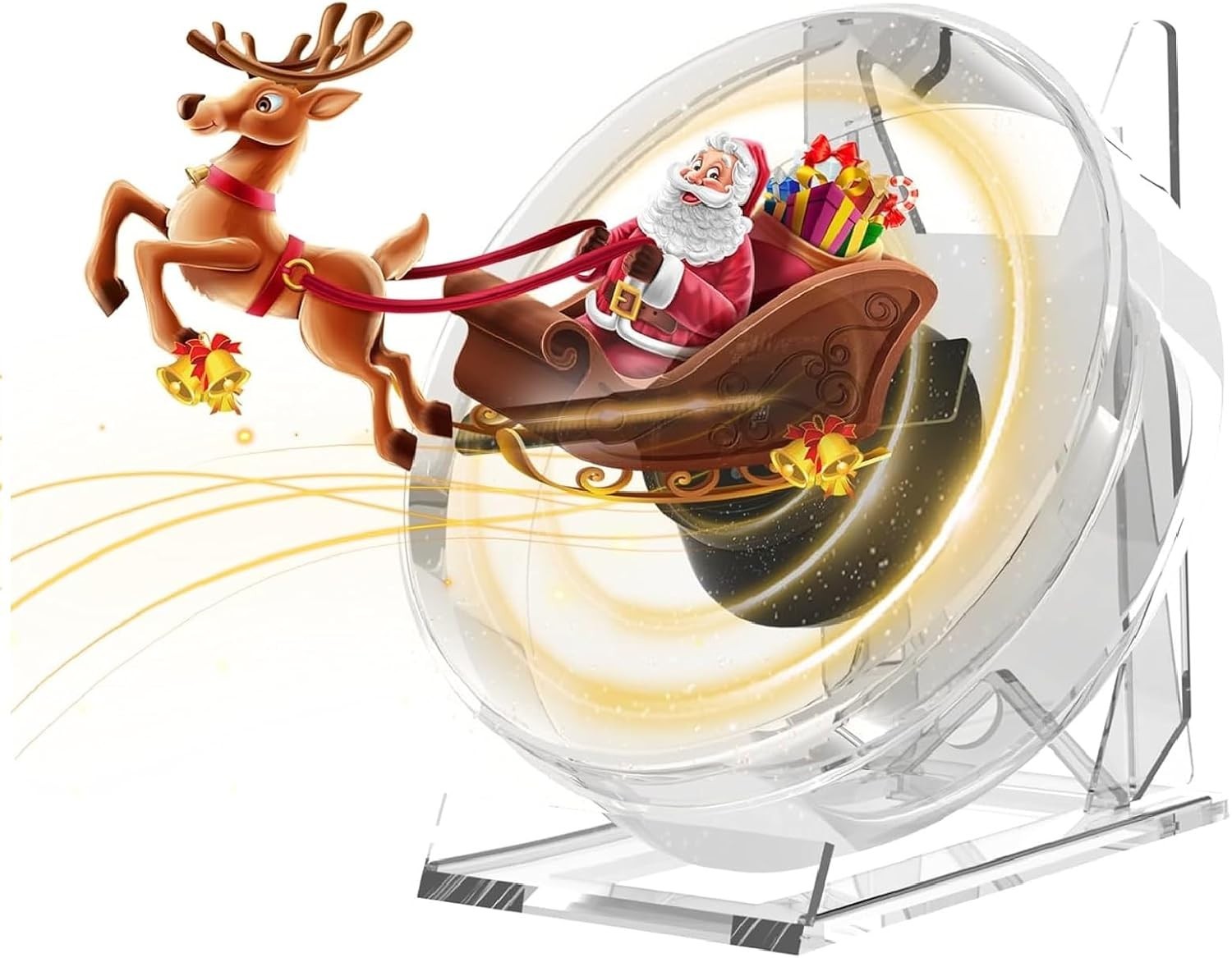 3D Hologram Fan Acrylic 4.72in Portable WiFi App Control for Events Home