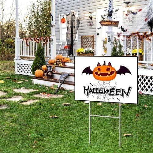 4 Pack Yard Sign Stakes Metal, 17X8 INCH Heavy INCH-4PCS, Silver