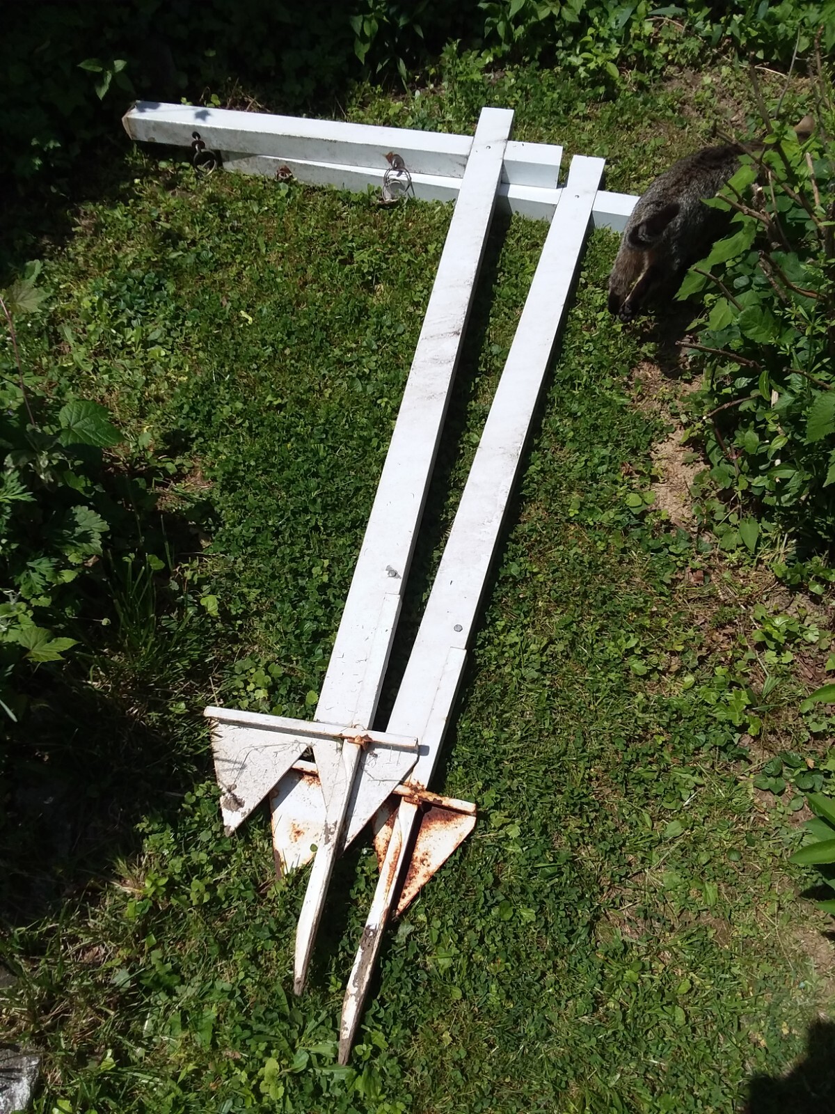 Aluminum In Ground Hanging Sign Post 2 Lot Real Estate