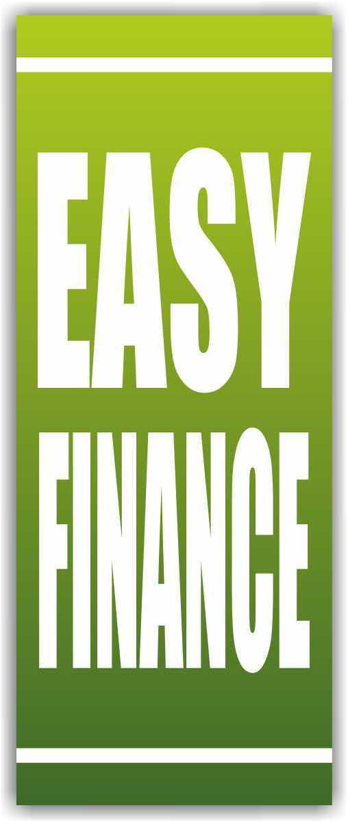 EASY FINANCE Advertising Banner Vinyl Mesh Sign Used Car Auto Sales Lot credit