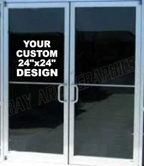 Custom Vinyl Lettering Storefront Window Decal Business Name Sign Sticker