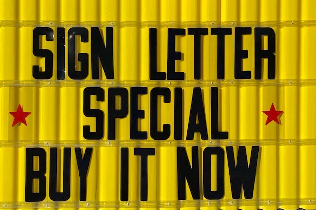 New 8&Prime; Changeable Flexible Plastic Letters for Outdoor Portable Signs