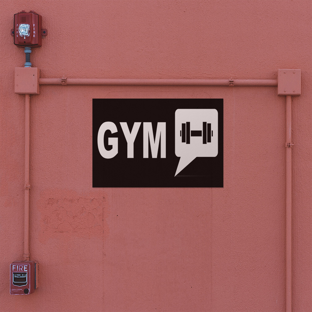 Decal Stickers Gym Health and Wellness Vinyl Store Sign Label Health Care