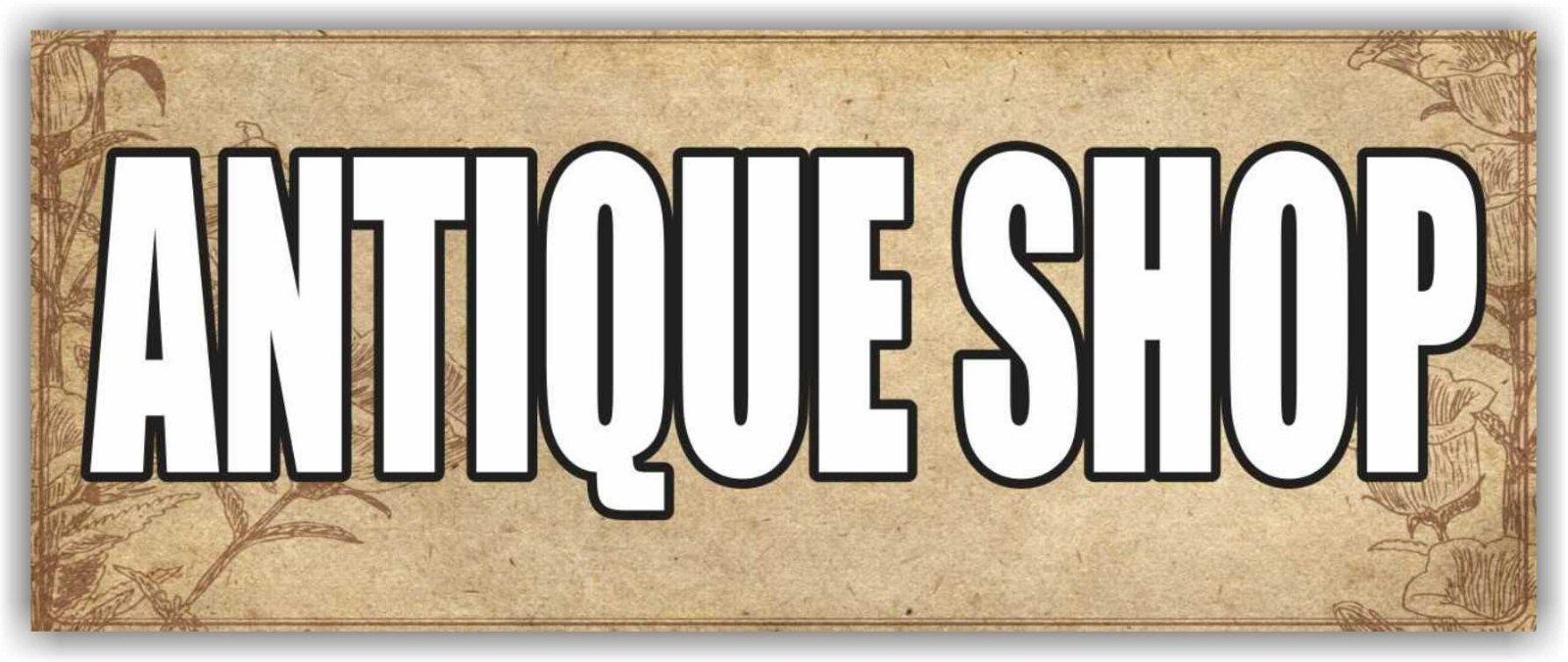 ANTIQUE SHOP Advertising Banner Vinyl Mesh Sign accessories coin collecting mall