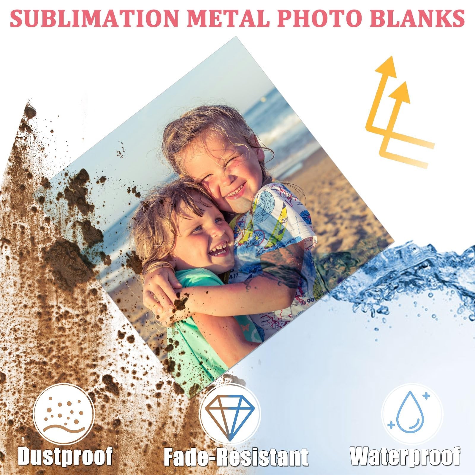 10 Pcs Sublimation Metal Photo Blanks 8&Prime;x8&Prime;, Aluminum Sublimation Sign Blanks…