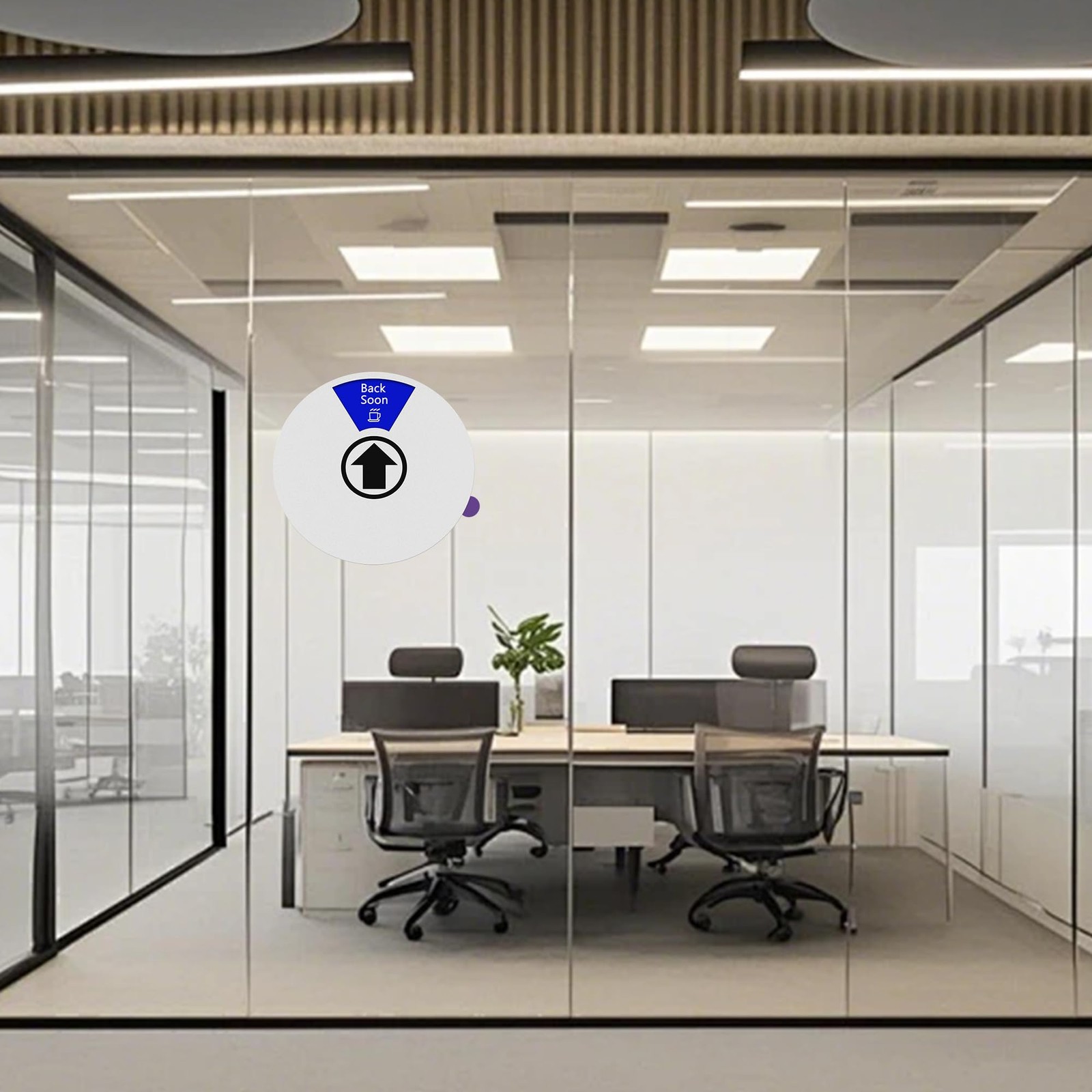 Office Door Sign Come In Welcome Out Of Office In A Meeting Privacy Silver
