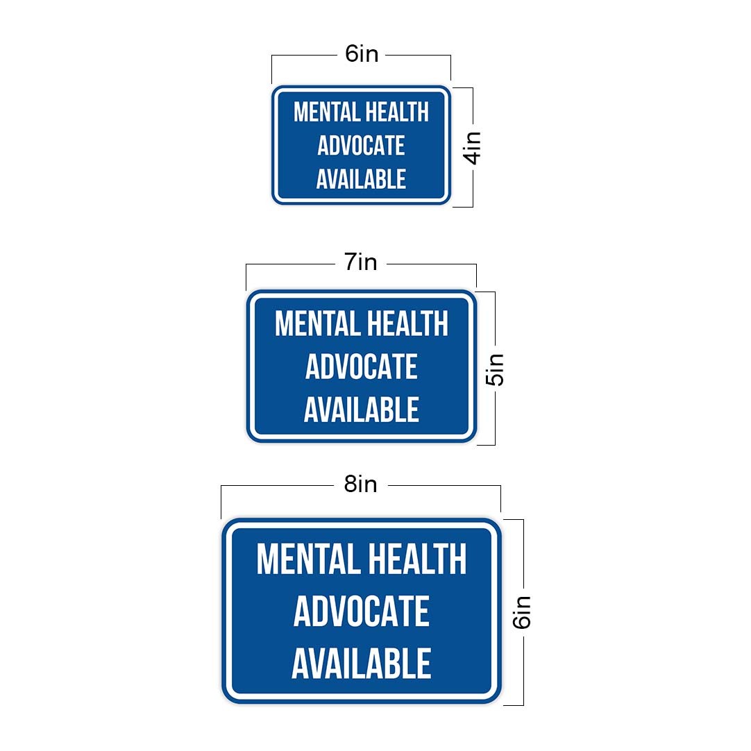 Classic Framed Plus Mental Health Advocate Available Door or Wall Sign