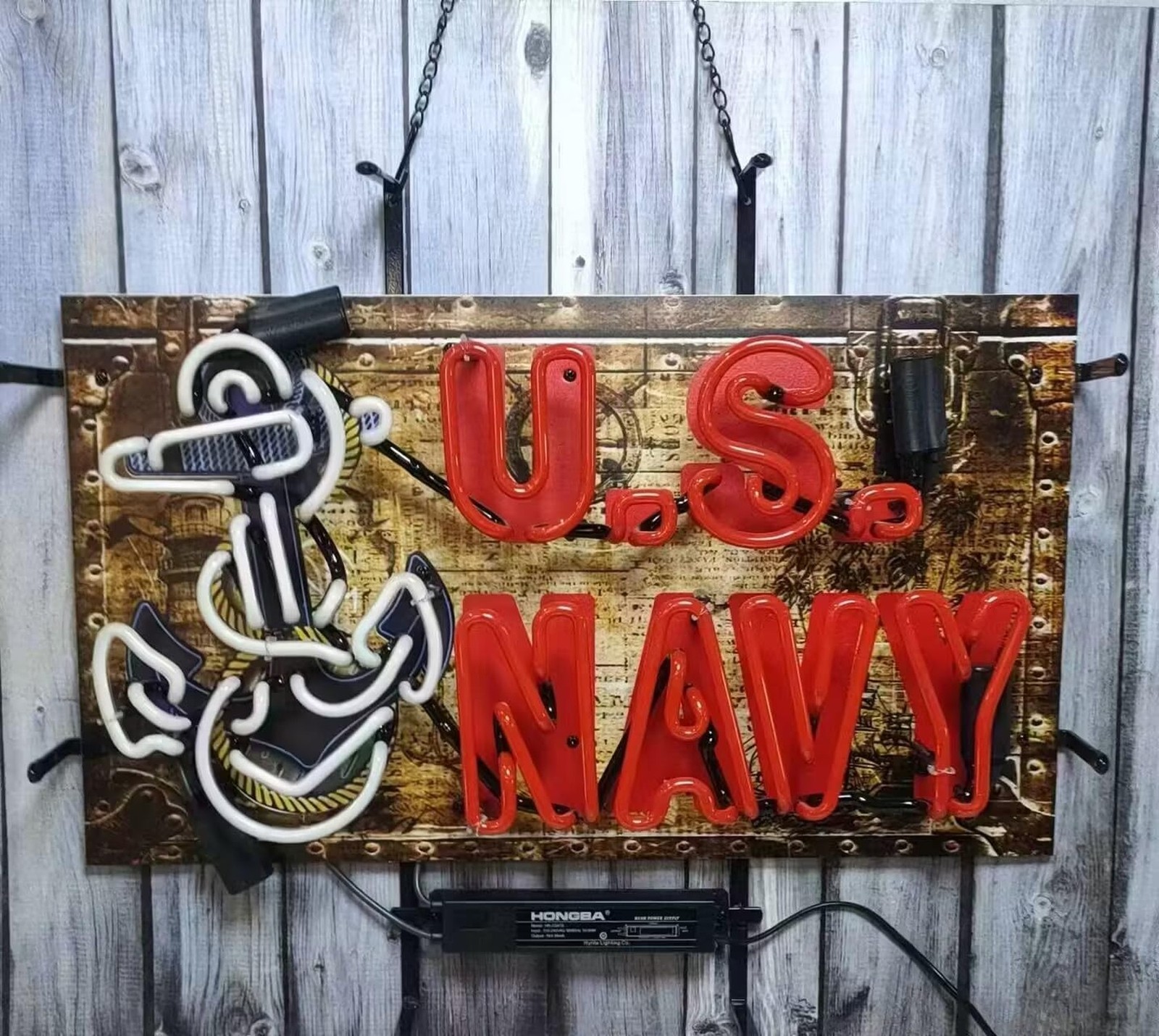 Neon Sign Compatible For Us Navy,Real Glass Neon Light For Home Bar Man Cave …