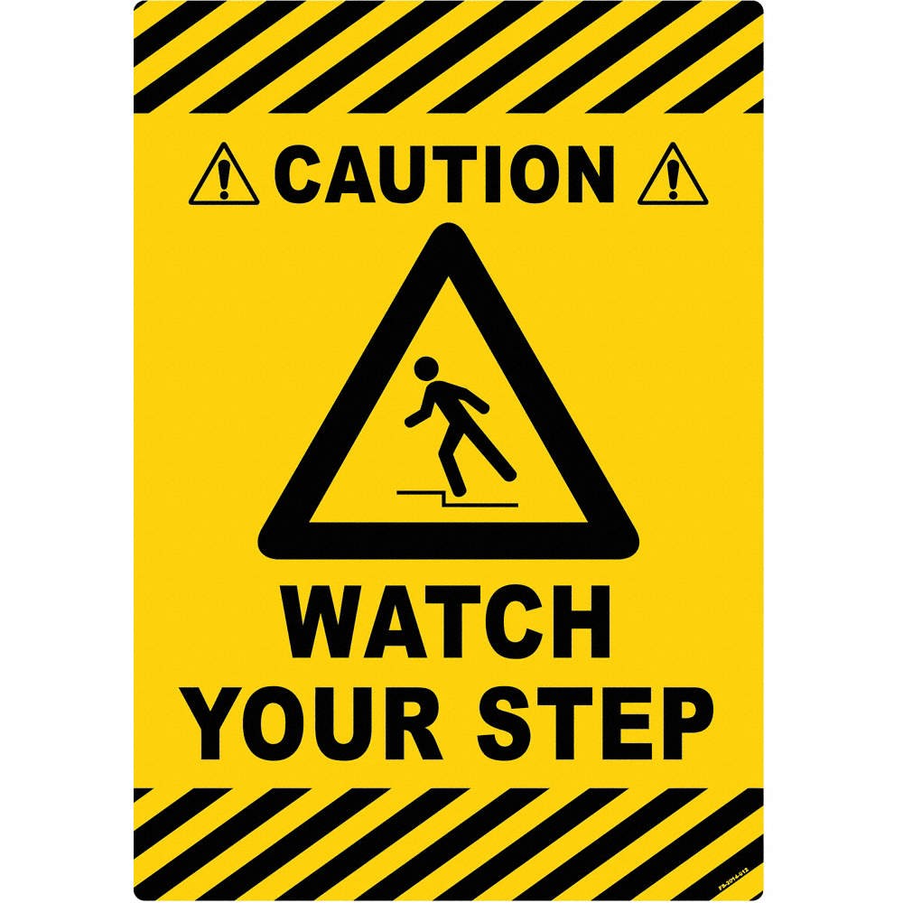 STRANCO INC FS-2014-612 Anti-Slip Floor Sign,20 inx14 in,Vinyl 484P78