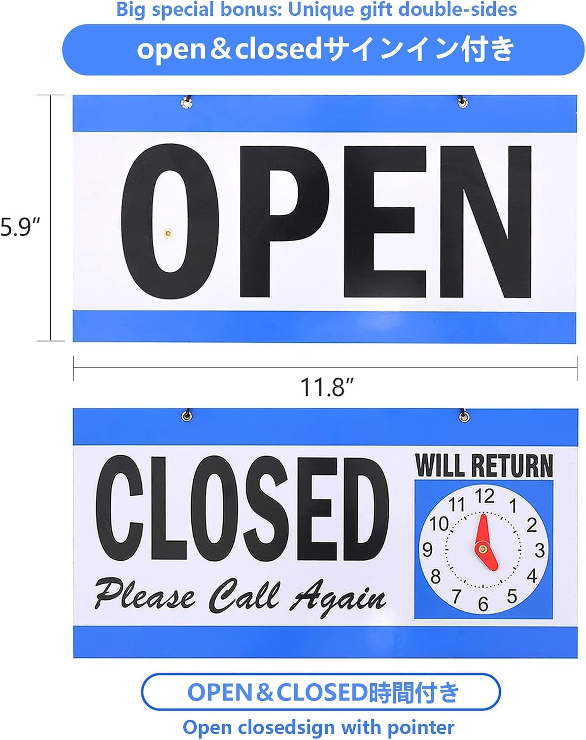 LED Open Sign,16×6 inch Open Sign for Business,With multiple flashing modes, Ide