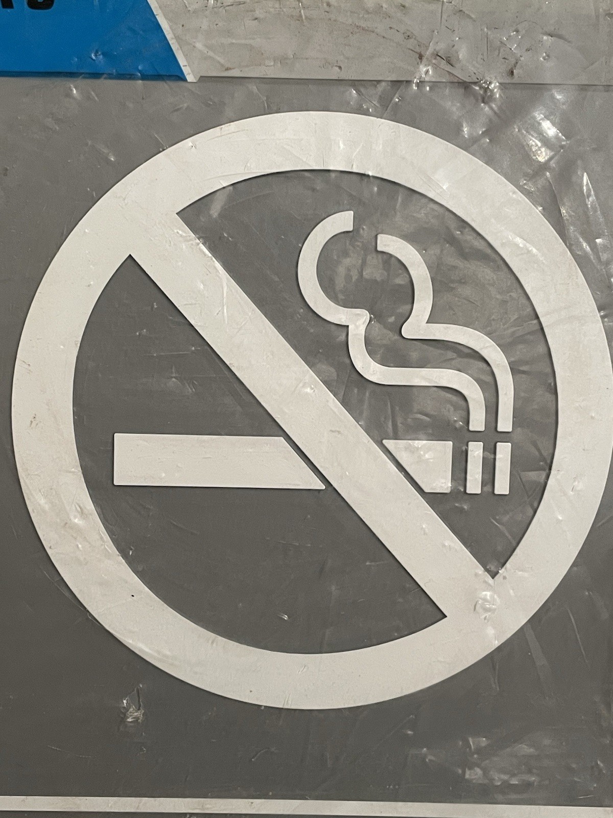 No Smoking Sign Gray 6”x9” with tactile & braille by Headline ADA Compliant NEW